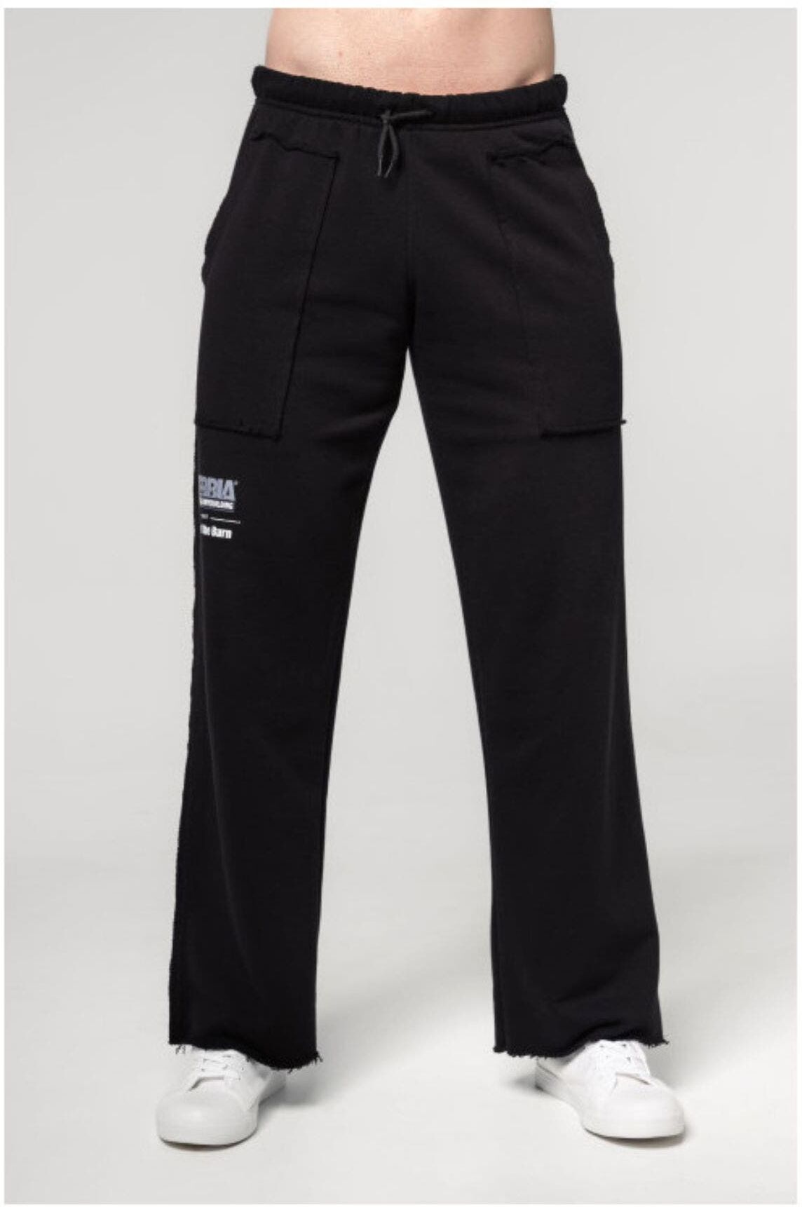 NEBBIA Gym Sweatpants No Shortcuts Man Nero   