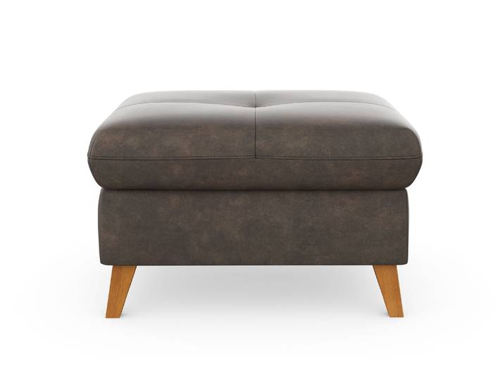Stauraumhocker SIT & MORE Göteborg , braun, B:76cm H:47cm T:63cm, Hocker, Stauraumhocker, mit Federkern