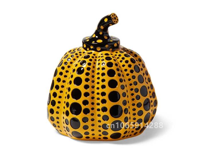 Statue de Citrouille de Kusama Yayoi, Art Japonais, Point de Vague, Sculpture de Citrouille, Morden, Artisanat en Résine, Bureau, Maison, Décoration Intérieure, Cadeaux