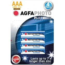 Agfaphoto Batterie 4 x AAA (4 Stk., AAA), Batterien + Akkus