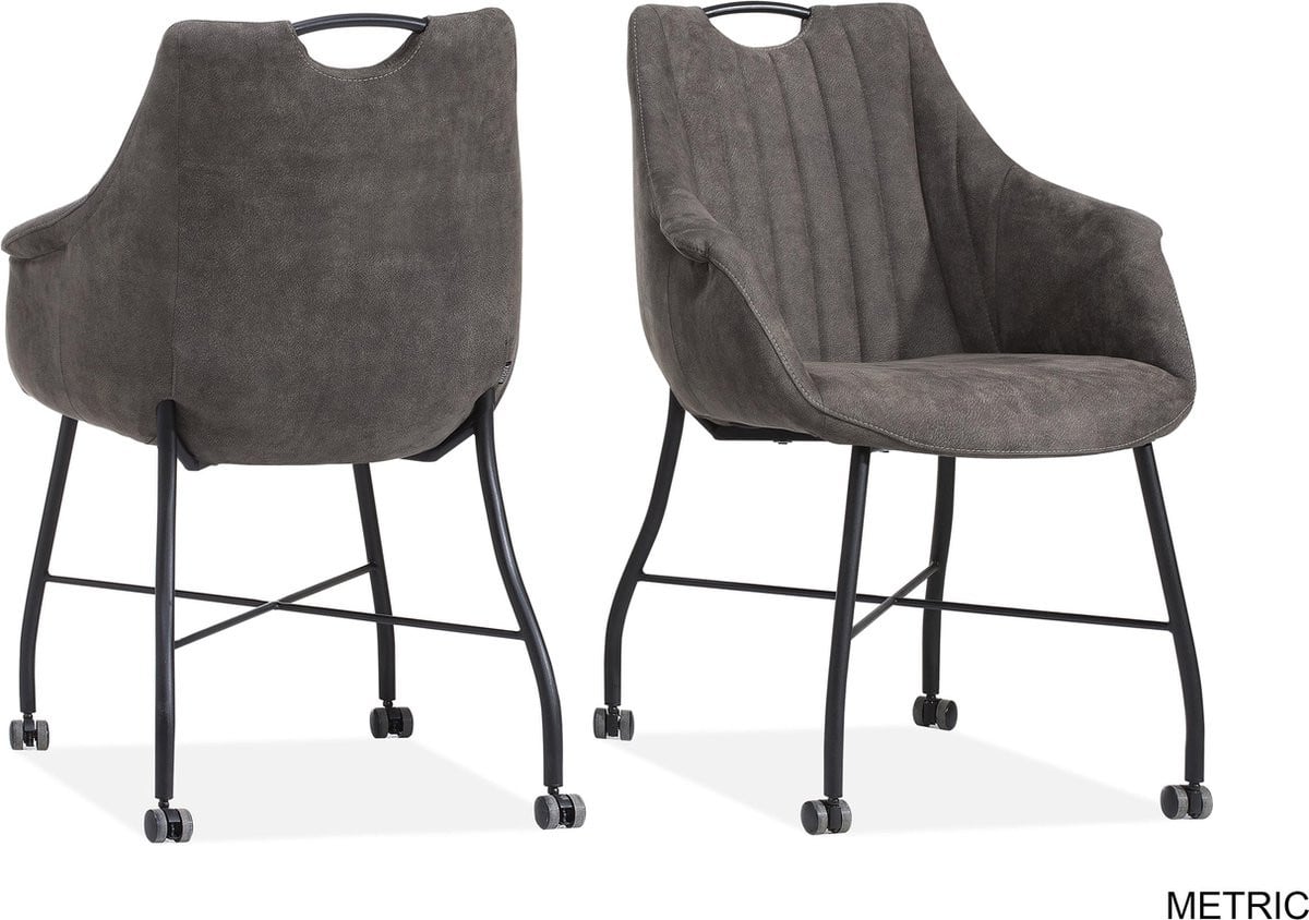 MX Sofa Eetkamerstoel Metric - Antraciet