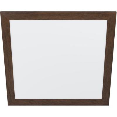 EGLO Deckenleuchte "PIGLIONASSO", weiß (holz dunkel), H: 5,5cm, 1 Stk., Leuchten, Deckenleuchte Holz, Kunststoff - 32W - Neutralweiß, Deckenleuchte
