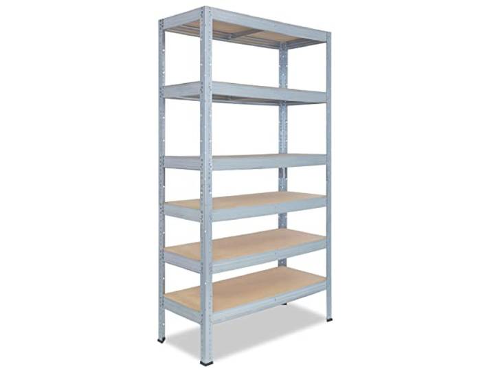 shelfplaza Pro 230x110x50cm Schwerlastregal verzinkt mit 6 Böden x 166kg Kellerregal · Lagerregal · Metallregal · Regale für Kellerraum · Steckregal · Abstellraum Regal