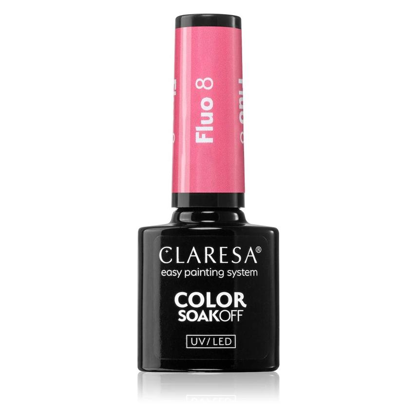 Claresa 8 Fluoreszierender UV-Nagellack 5ml (Rosa, UV-Gel Lack) (45169829)