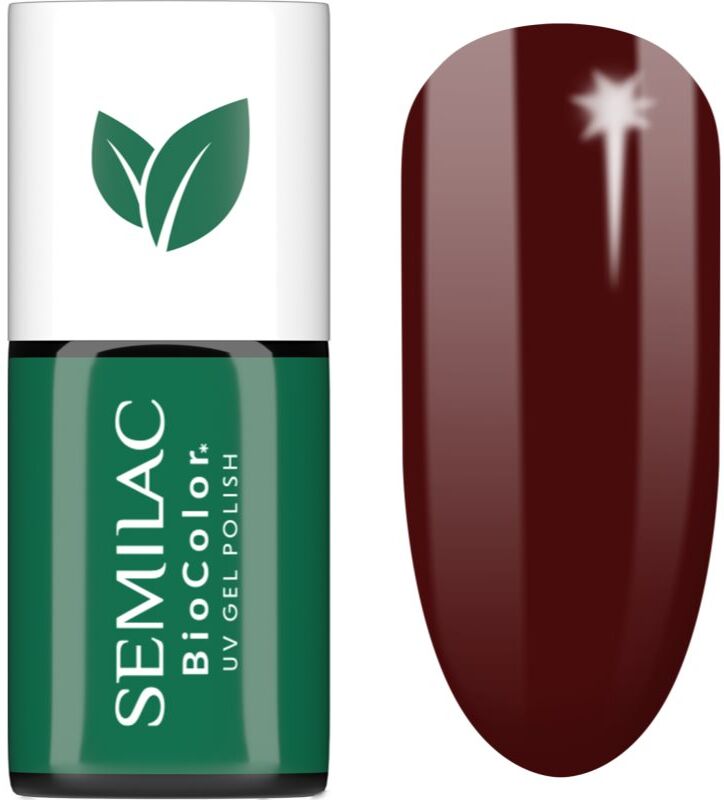Semilac UV Hybrid BioColor gel nail polish for UV/LED hardening shade 726 Dark Coral 7 ml
