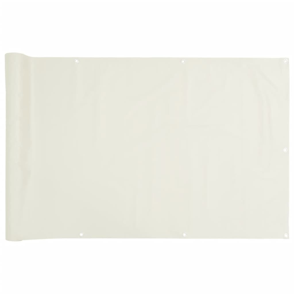 Syfax Balkonscherm PVC wit, Breedte: 600 cm, Hoogte: 120 cm