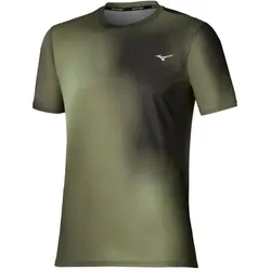 Mizuno, Herren, Sportshirt, Core Graphic Short Sleeve Tee, Grün