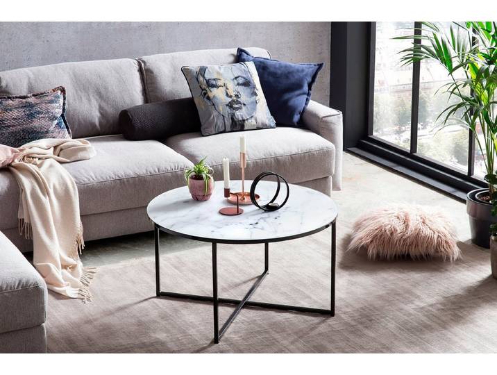 SalesFever Couchtisch Caorle Coffeetable im eleganten Stil, Elegantes Design mit Marmoroptik-Tischplatte