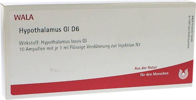 WALA Heilmittel GmbH HYPOTHALAMUS GL D 6 Ampullen 10X1 ml 02830154