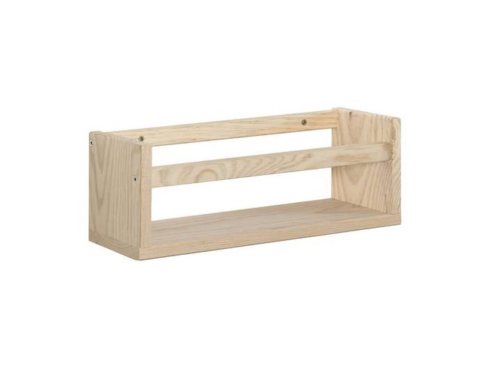 Calicosy Wandregal aus massiver Kiefer - L40 x H15 cm, Apfelbaumfarben, Holz, 15x15x40 cm, Wohnzimmer, Regale, Bücherregale