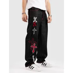 Ninth Hall Ambush Crosses Jeans black raw Gr. 30