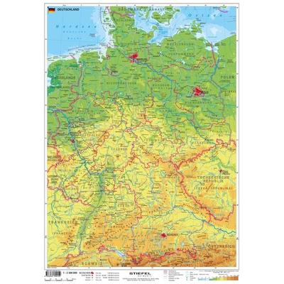 Deutschland physisch, Sonstige von Heinrich Stiefel, Stiefel Eurocart, 978-3-935794-15-2