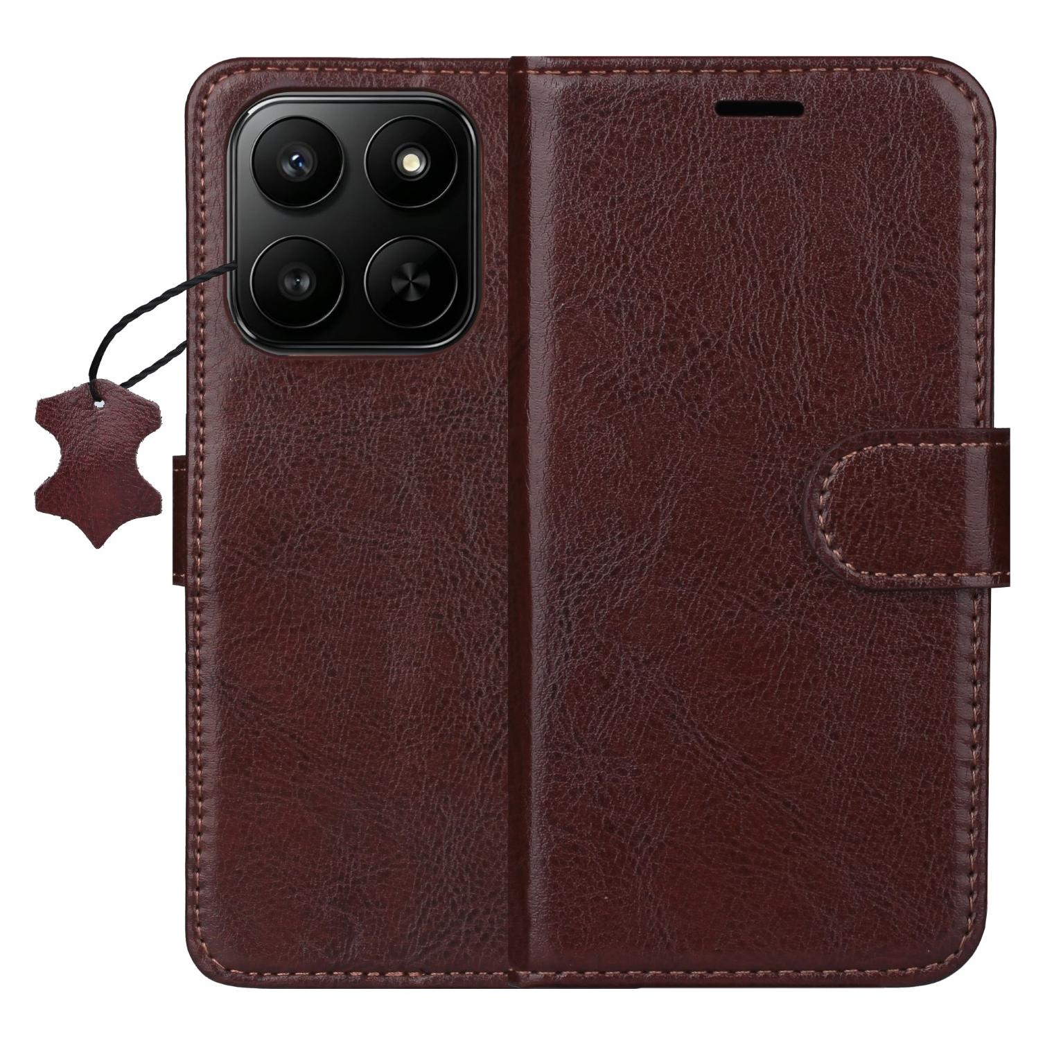 OEM Smart Luxe Lederhülle für das Motorola Edge 70 Fusion - braun (Motorola Edge 70 Fusion) (GSM277081)