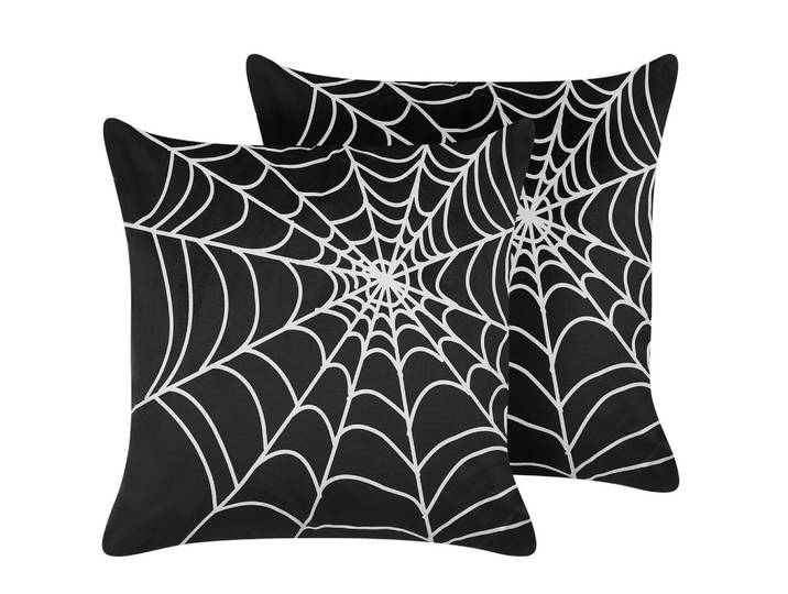 DEKOKISSEN 2er-Set Schwarz 45/45 cm Lycoris