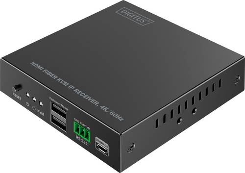 Digitus DS-55349 HDMI, HDMI Eingang, HDMI Ausgang, SFP, USB, USB-A, USB-A (USB 1.1), Netzteilanschluss, RS232, Micro USB