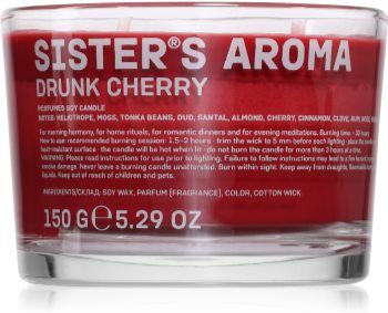 Sister's Aroma Drunk Cherry vela perfumada 150 g. Drunk Cherry
