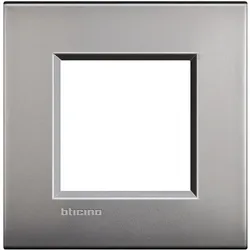 Legrand LNC4802NK Abdeckrahmen LIVINGLIGHT AIR, 2-modulig, Farbe: Nickel
