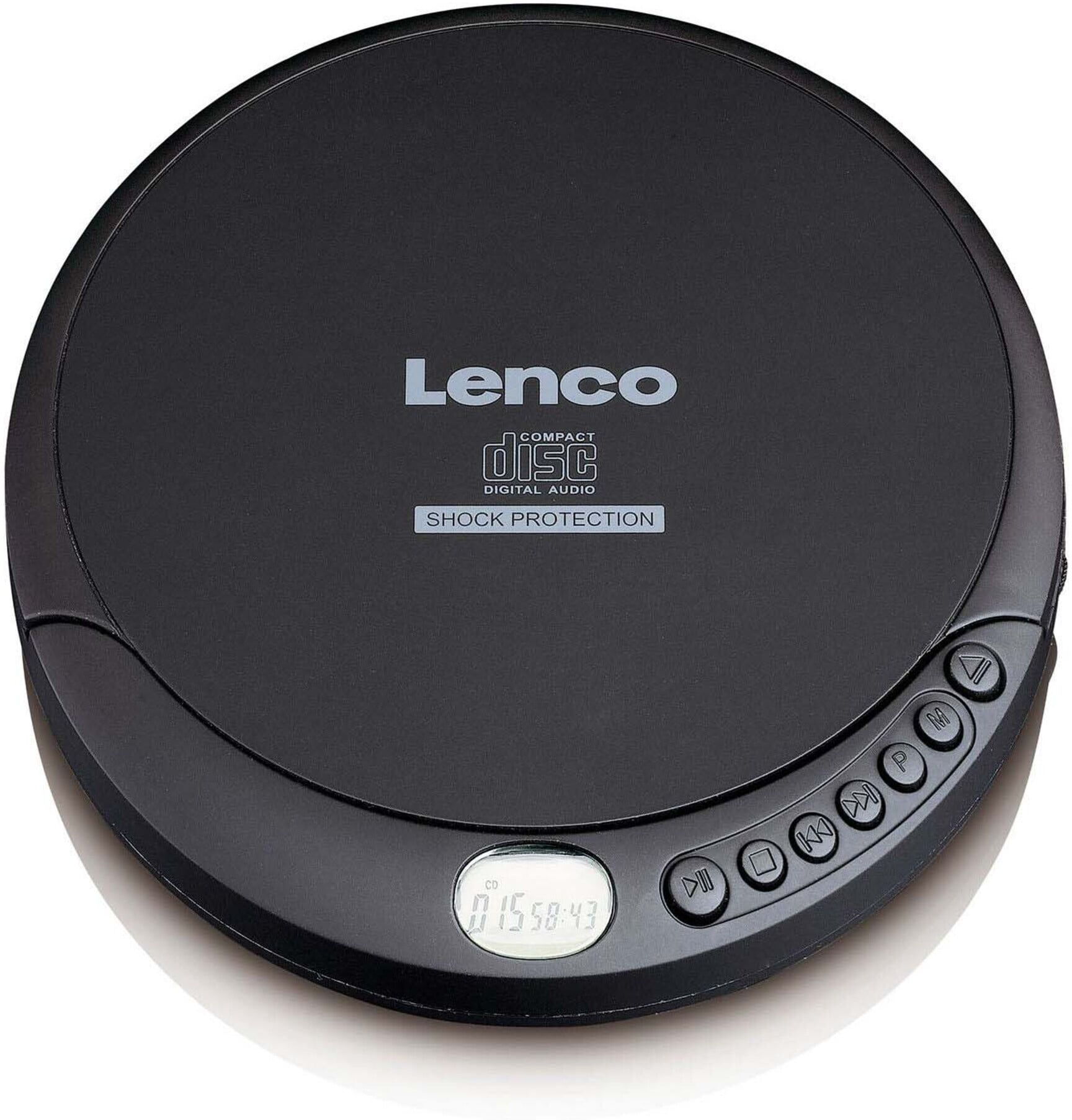 Lenco CD-Player CD-200BK portable schwarz)
