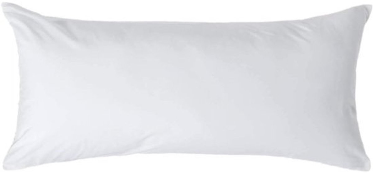 Witte Egyptische Katoenen Kussensloop voor volwassenen, 40 x 80 cm