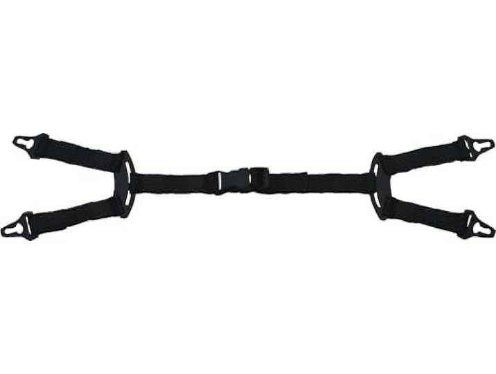 Delta Plus Lot de 10 mentonnières 4 points pour casque Gris