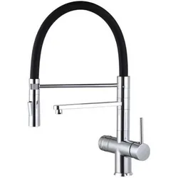 Wasserhahn 3in1 Poseidon mit Brause | schwarz