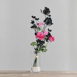 PUR FLEUR Premium-Bouquet Bamwollzweig gefärbt moderne Optik Höhe 75cm, Ø 33cm