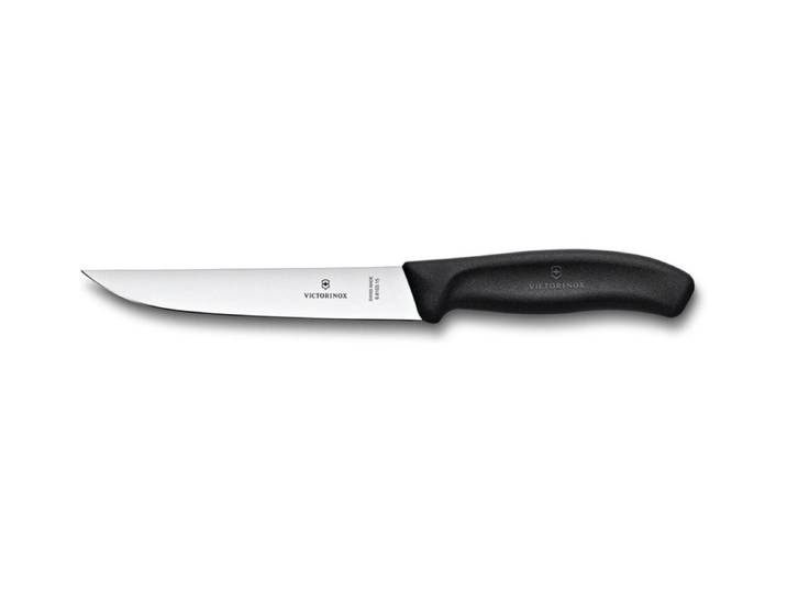 Tranchiermesser VICTORINOX Swiss Classic 15 cm , schwarz, Kochmesser, Tranchiermesser