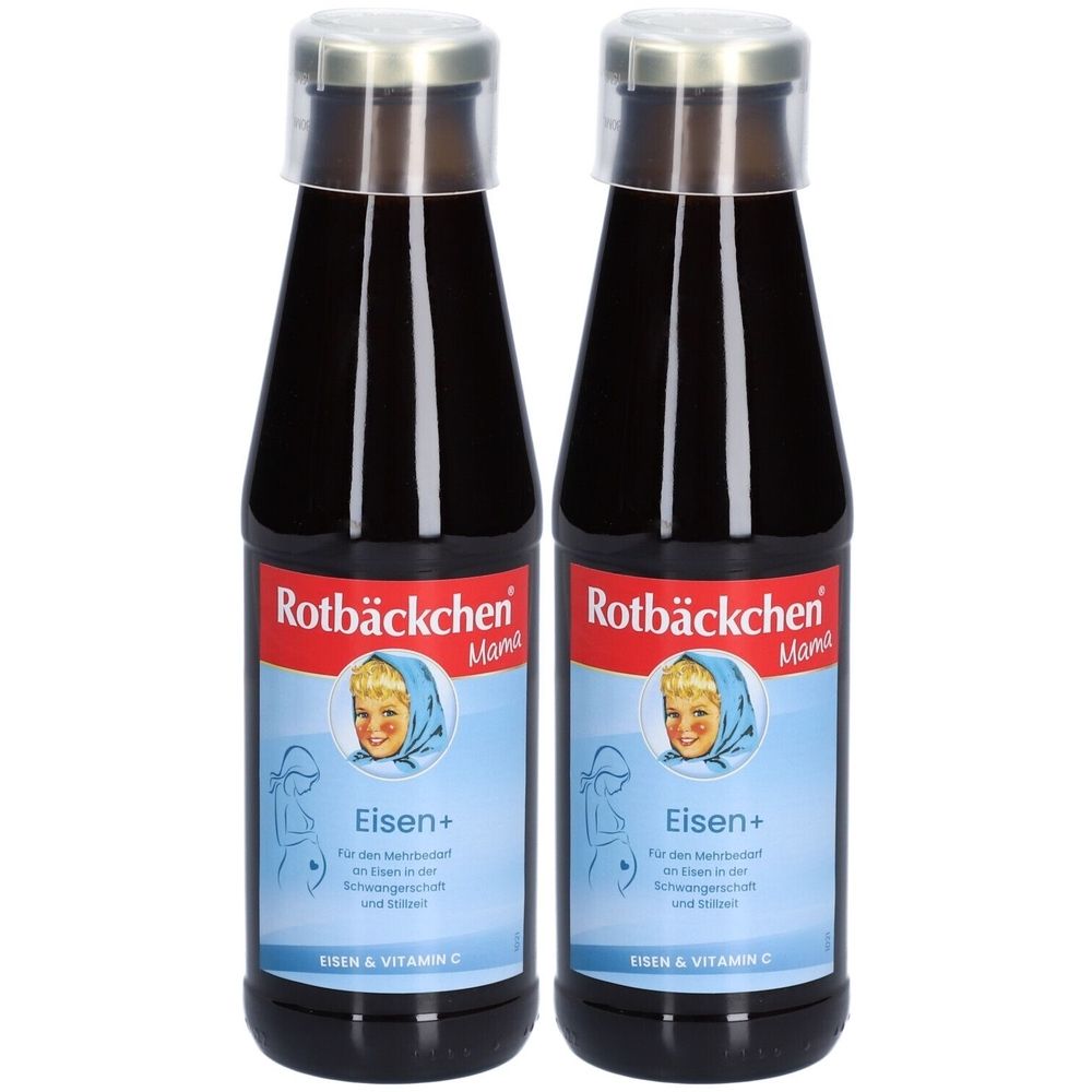 2x Rabenhorst Rotbäckchen Mama Eisen+ Saft 2x450 ml