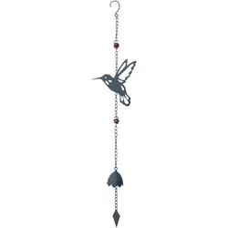 Louis Moulin, Aussendekoration, Kolibri Windspiel mit Perlen