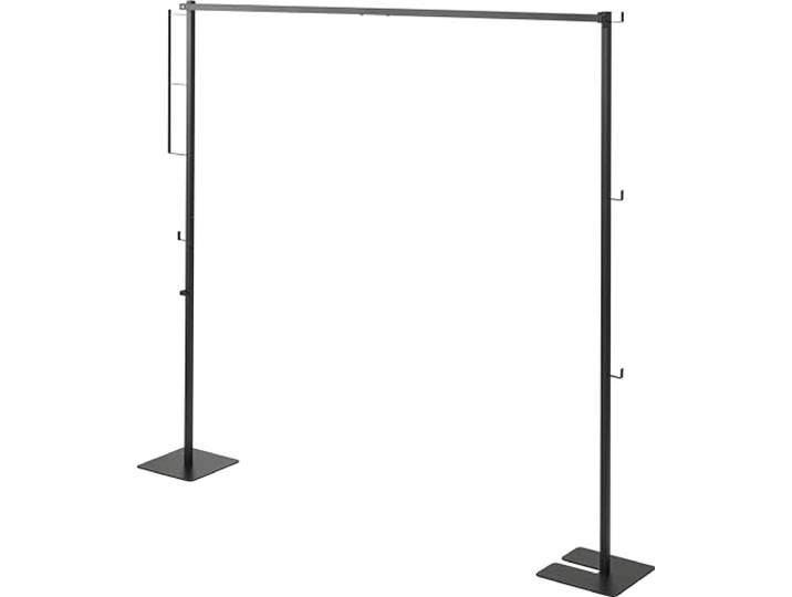 YAMAZAKI Tower Faltbarer Wäscheständer für den Innenbereich Stahl, Für Innenbereich, Platzsparend klappbar, Inklusive Haken, 25 x 175 x 160 cm, Japanisches Design, schwarz