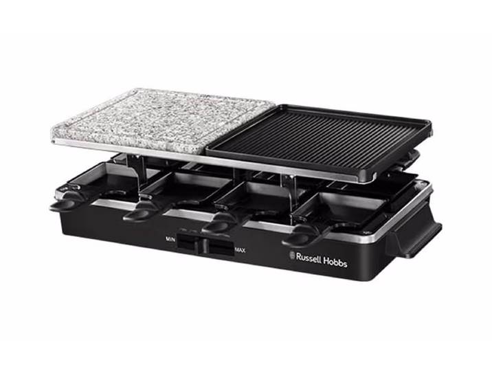 Russell Hobbs Multi Raclette 3 in 1 Raclettegrill für 8 Personen – Raclette Ofen/Raclette Grill