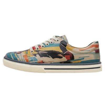 Sneaker DOGO "Classic Schnürsneaker Goose Bumps Damen Sneaker", Damen, Gr. 36, Normalschaft, beige (natur), Lederimitat, Schuhe Sneaker, Handgefertigt