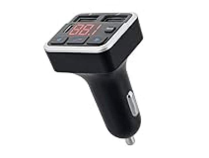 T'nB - Transmetteur FM Bluetooth 3 en 1, Kit Mains Libres, USB-C, Gris