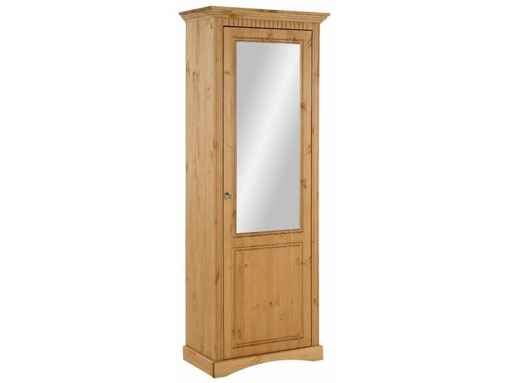Schuhschrank GOODPRODUCT Rustic , beige (gelaugt, geölt), Schränke, Schuhschrank, aus massiver Kiefer, mit Spiegel, für ca. 16 Paar Schuhe
