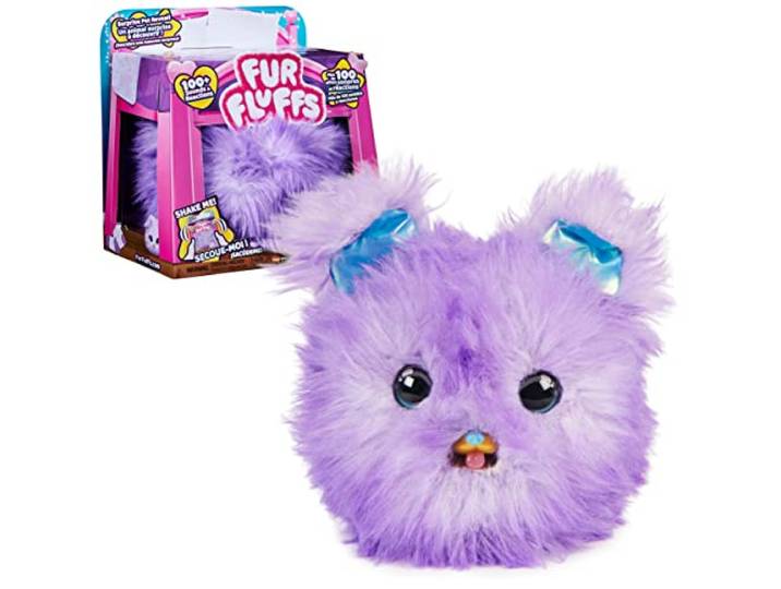Fur Fluffs Pupper-Fluff - Verrassing onthullend interactief speelgoedhuisdier met meer dan 100 geluiden en reacties