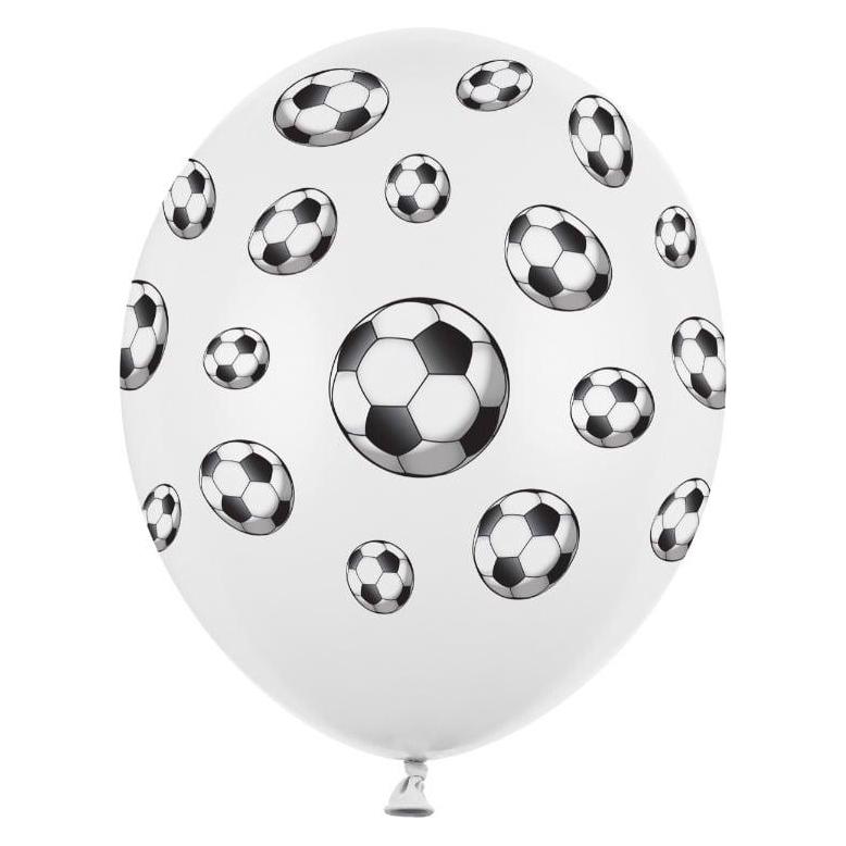Partydeco Luftballons 'Fussball' 30cm (6St.) (6x) (SB14P-116-008-6)
