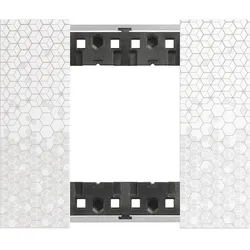 Legrand KA4802MW LivingNow Abdeckrahmen 2-modulig in der Farbausführung Pixel