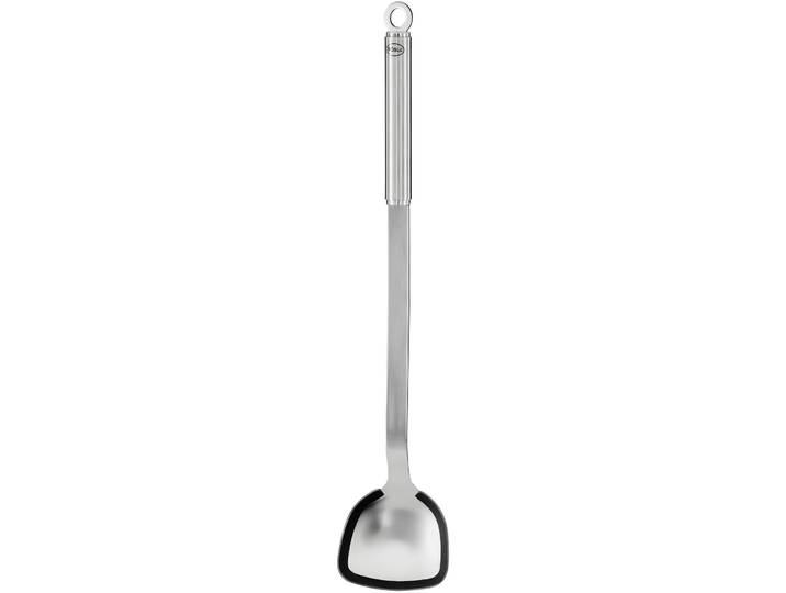 Woklöffel RÖSLE BBQ , silber, B:8,5cm H:4cm, Edelstahl, Silikon, Kochlöffel, Woklöffel, 40 cm