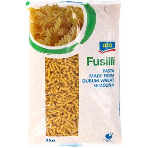 Aro Nudeln Fusilli, Hartweizen, 5 kg