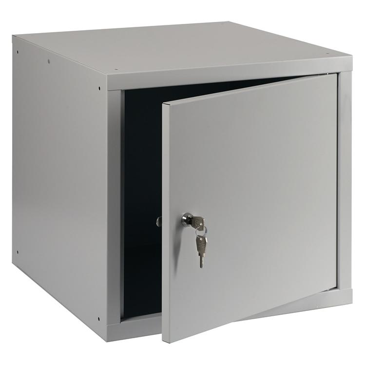 HP Autozubehör Schließfachschrank lichtgrau,RAL 7035/lichtgrau,RAL 7035 H450xB450xT450mm (45 cm, 45 cm) (1 N-BHP-1S 7035)