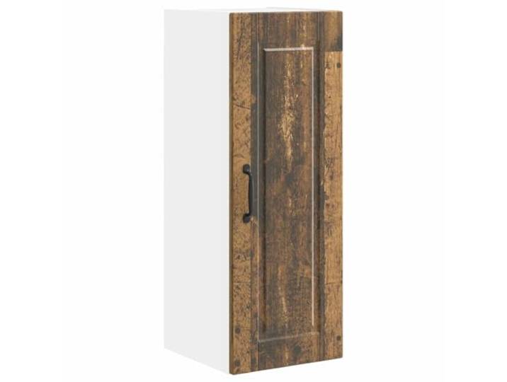 KGHFDVB Wandschrank 30 x 31 x 80 cm Porto Altholz Holzwerkstoff Holzwerkstoff, 3 Regale und 2 Türen, Wandmontage, für Küche und Vorräte, 30 x 31 x 80 cm