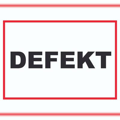 HB-Druck Defekt Schild A0 (841x1189mm)