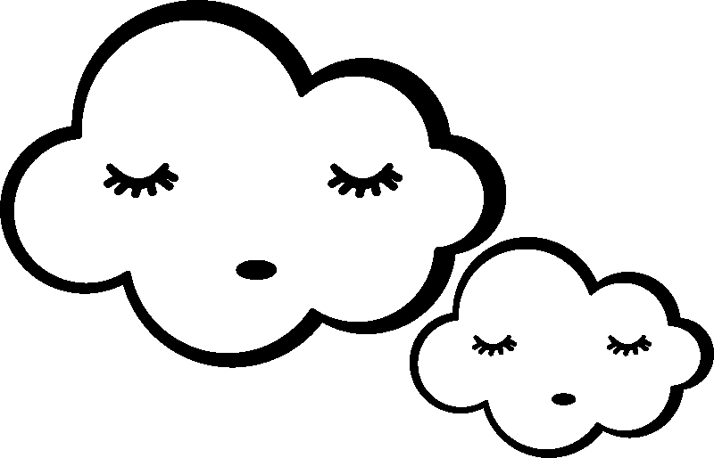 Ambiance-sticker Sticker nuages bonne nuit