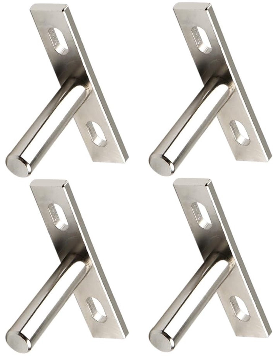 Dailygoods Plankdragers Zwaarbelastbaar - Onzichtbare Plankhouders - Vernikkeld