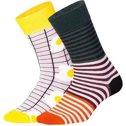 DILLY SOCKS Socken Breakfast Club, Größe 36-40 in Bunt Bunt