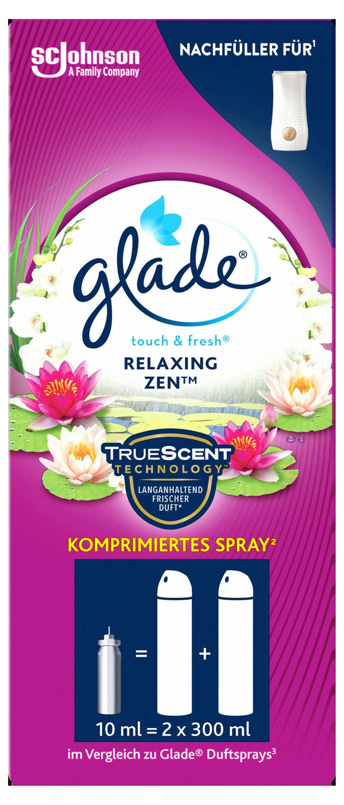 glade Raumduft-Nachfüller RELAXING ZEN 10 ml 3863516002