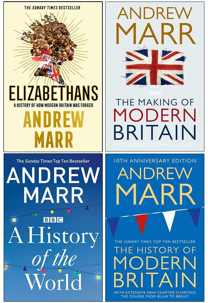 Various Publishers Andrew Marr 4 Books Collection Set - Elizabethans, Making of Modern Britain, History of the World, History of Modern Britain - Non Fiction Paperback