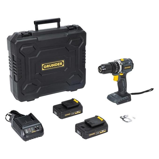 Grunder CORDLESS IMP DRILL CD-B0B18 18V BL 2X2AH (Schlagbohrschrauber) (CD-B0B18 KIT NEW)