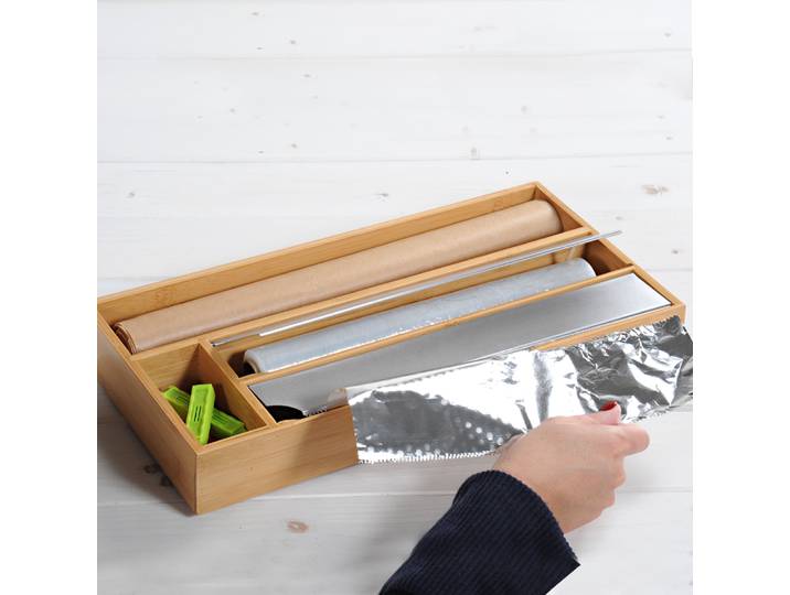 Distributeur de film alimentaire Sanit 47 x 6 x 21cm Marron/Beige