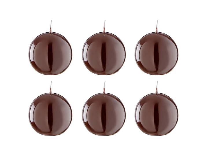 Kugelkerze 6er-Set 8 x 8 x 8cm